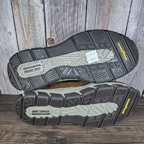 Skechers Respected Calum Goodyear Gore Slip On Loafer Men's Sz 11.5 Desert Brown - Picture 8 of 10